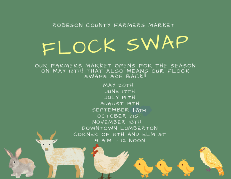 Robeson County Farmers Market Flock Swap (June 17, 2023)